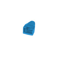 Netzwerkstecker cat.5 u. 6 Einführhilfe+Tülle blau