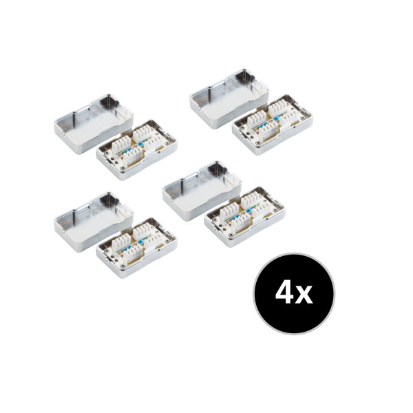 4x Cat. 6 LSA-connection-BOX