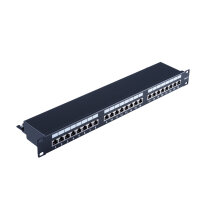 cat 6 19" 1HE-Patchpanel 24 Port