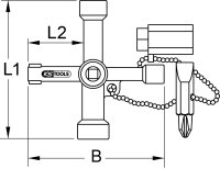 Universal-Schaltschrankschlüssel, 71mm