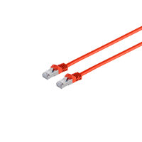 RJ45 Patchkabel m. CAT 7 Rohkabel  PIMF rot 0,25m