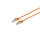 RJ45 Patchkabel m. CAT 7 Rohkabel  PIMF orange 1m