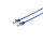 RJ45 Flachkabel m. CAT 7 Rohkabel slim blau 0,25m