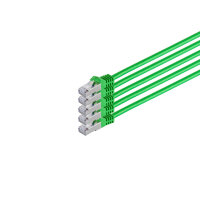 RJ45 Patchkabel m. CAT 7 Rohkabel  PIMF grün 2m