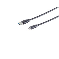 USB Kabel, 3.1 C-Stecker - 3.0 A-Stecker, 1,8m