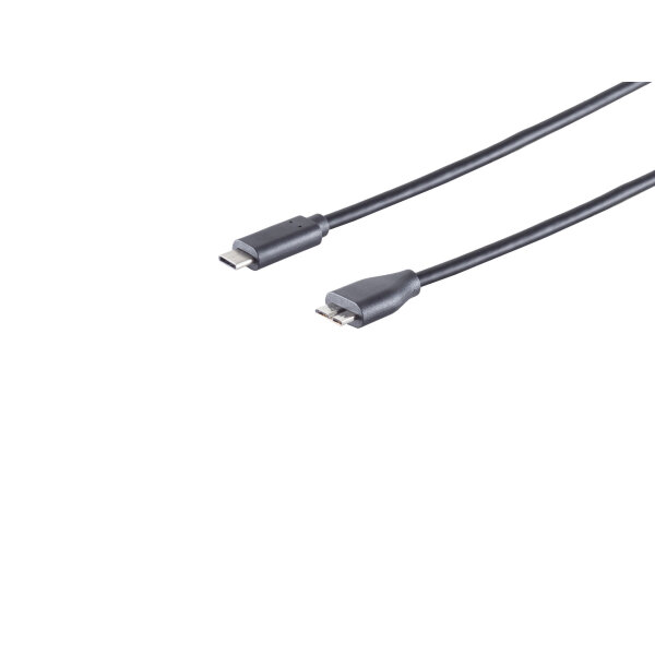 USB Kabel, 3.1 C-Stecker - 3.0 Micro B-St., 1m