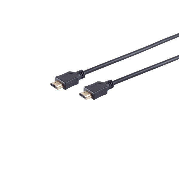 HDMI A-Stecker auf HDMI A-Stecker OD6mm verg, 1,5m