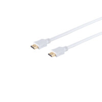 HDMI A-Stecker/HDMI A-Stecker verg. HEAC weiß 1,5m