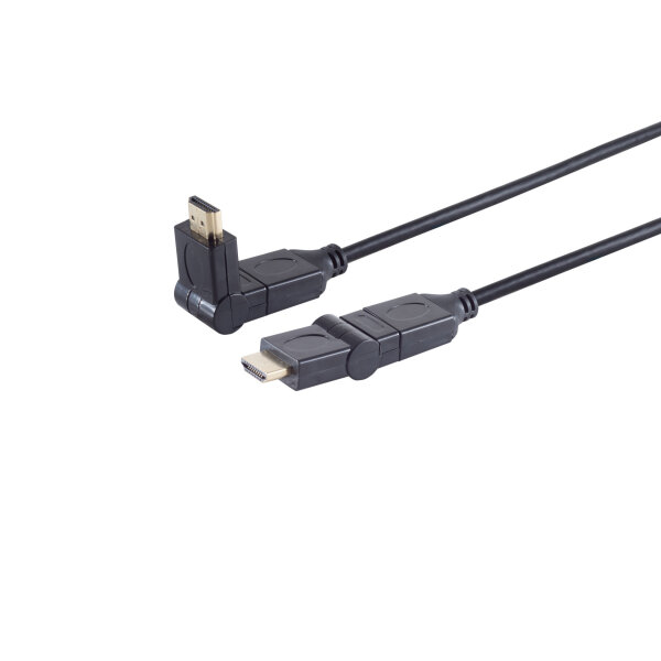 HDMI A-Stecker/HDMI A-Stecker winkelbar HEAC 2m