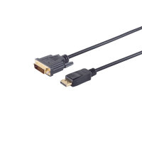 Displayport Stecker auf DVI 24+1 Stecker, vergoldete...