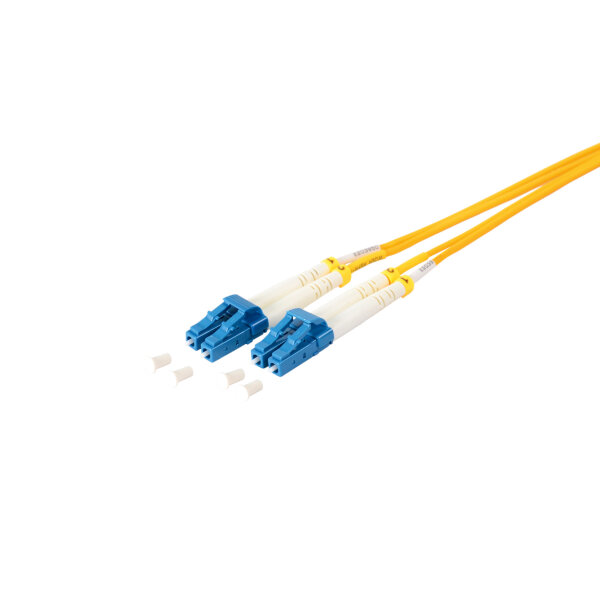 Duplex Patchkabel LC/LC 9/125µ, OS1/OS2 gelb 1m