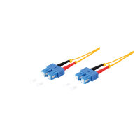 Duplex Patchkabel SC/SC 9/125µ, OS1/OS2 gelb 1m