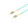 Duplex Patchkabel LC/LC 50/125µ OM3 aqua 1m