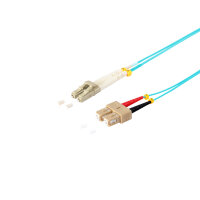 Duplex Patchkabel LC/SC 50/125µOM3 aqua 3m