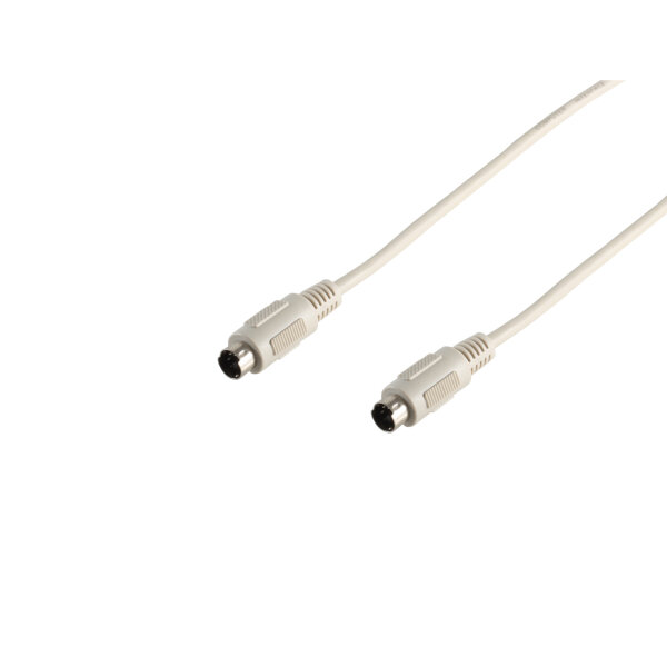 PS2 Kabel 2x6-pol. MINI DIN-Stecker 1,8m