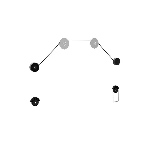 Plasma/LCD,LED Wandhalter, Seilsystem, 18mm 45 kg