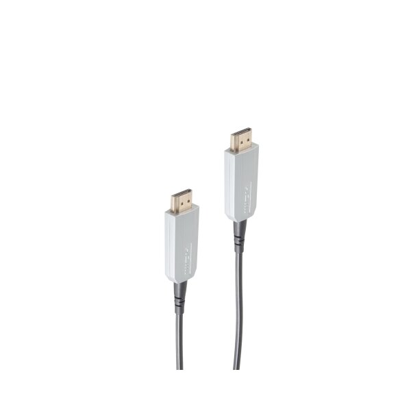 shiverpeaks®--Optisches-HDMI Anschlusskabel--HDMI Stecker auf HDMI Stecker, vergoldete Kontakte 7,5m