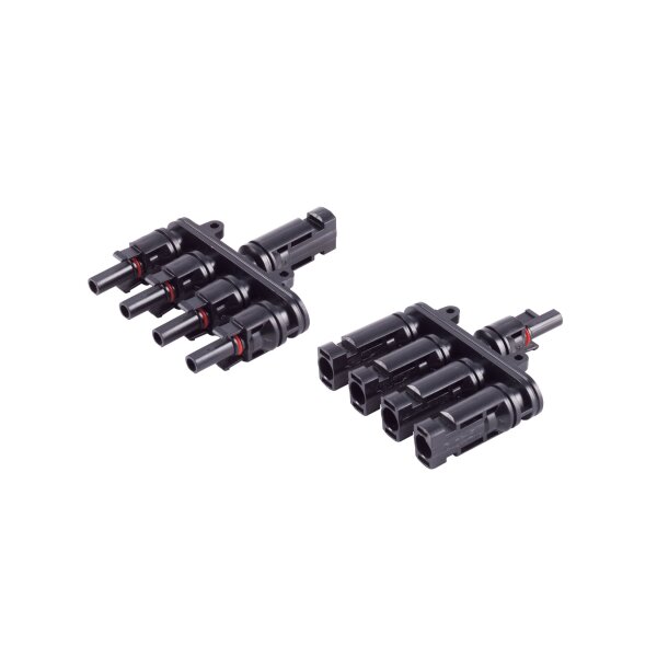 shiverpeaks®-PV4 T-Adapter Set, 4/1, IP68, 1.5kV, schwarz