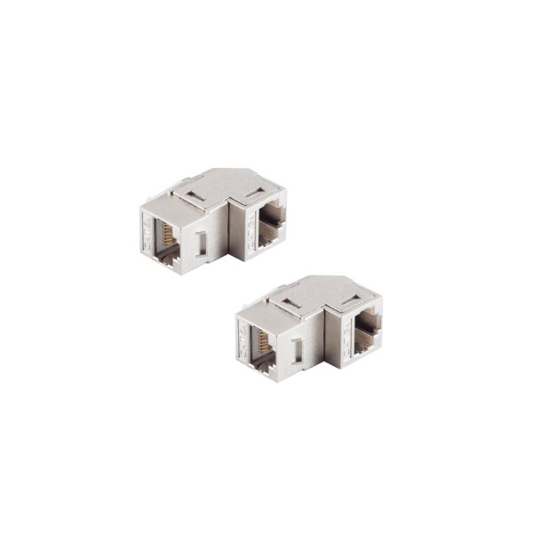 shiverpeaks®--Netzwerk Adapter-Keystone RJ45 Verbinder, CAT 6A, Winkel, STP--VE2