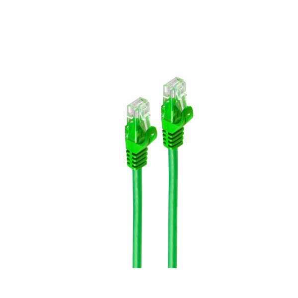 shiverpeaks®--Netzwerkkabel-RJ45 Patchkabel U/UTP mit CAT 7 Rohkabel grün 0,25m