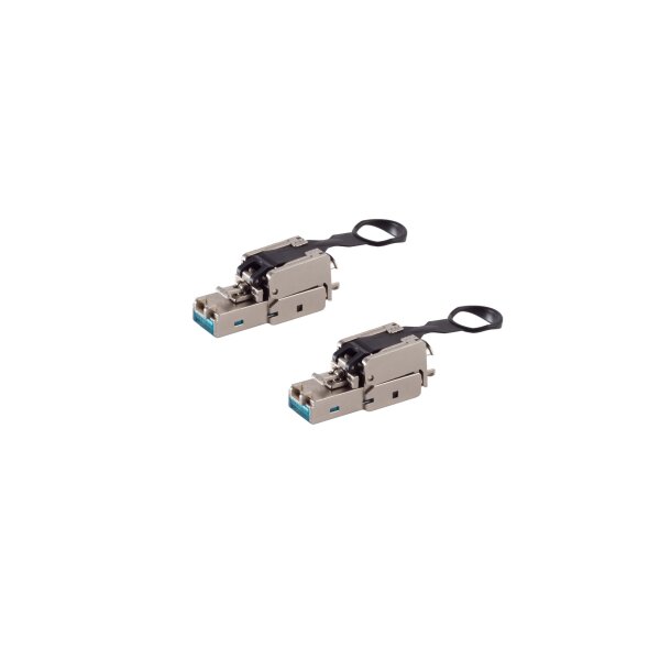 shiverpeaks®--Netzwerkstecker, cat. 6A Tool-less, RJ45 Stecker, werkzeuglos, EasyPull, STP--VE2