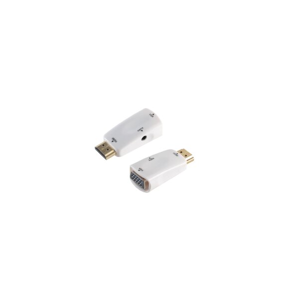 shiverpeaks®--Adapter, HDMI Stecker auf VGA Buchse + 3,5mm Klinkenbuchse