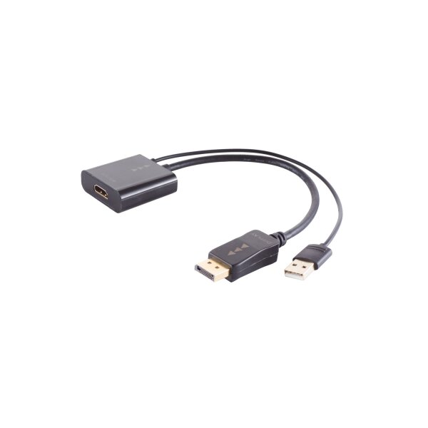 shiverpeaks®--Adapter-HDMI-A Adapter, Displayport Stecker, 4K, 30cm