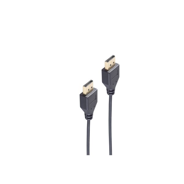 shiverpeaks®--Displayport Anschlusskabel 1.2, Stecker auf Stecker, 4K, extra dünn, 0,5m