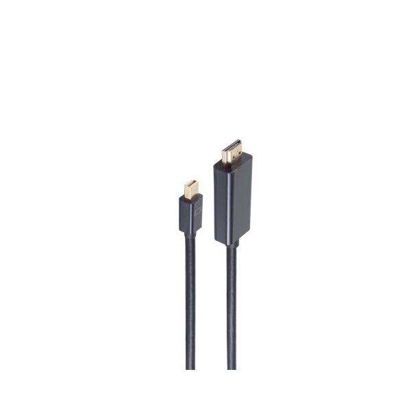 shiverpeaks®--Mini Displayport Stecker 1.2 auf HDMI A Stecker,  4K2K, schwarz 2m