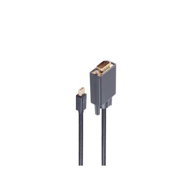 shiverpeaks®--Mini Displayport Stecker 1.2 auf VGA Stecker,  schwarz, 2m