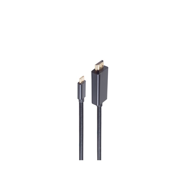 shiverpeaks®--HDMI A Stecker auf 3.1 USB-C Stecker, 4K2K, schwarz, 3m