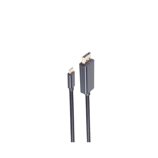 shiverpeaks®--Displayport Anschlusskabel. Displayport Stecker auf USB C® Stecker, 8K, 60Hz, 1m