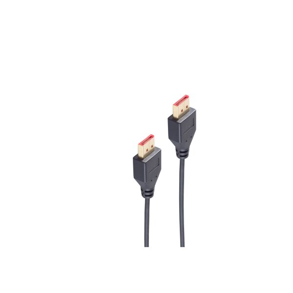 shiverpeaks®--Displayport Anschlusskabel 1.4, Stecker auf Stecker, 8K, extra dünn, 1,5m