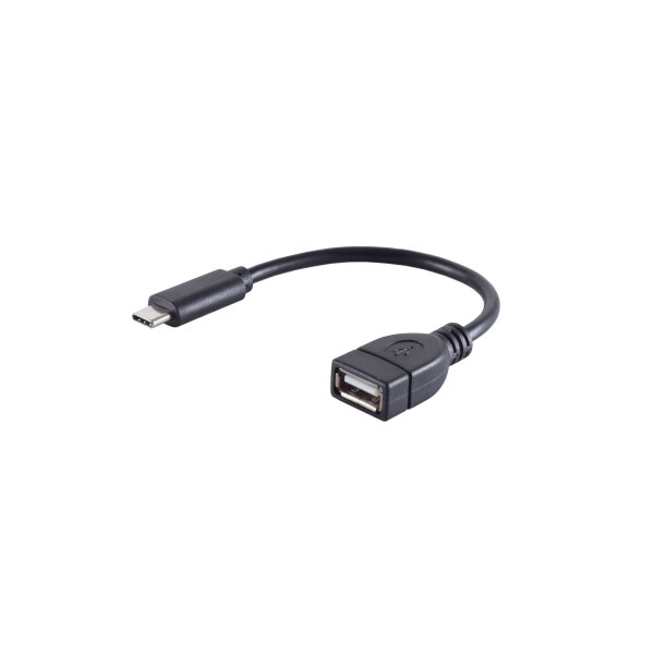 shiverpeaks®--Adapter, USB-C-Stecker auf  USB 2.0 A Buchse, OTG