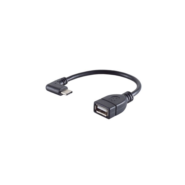 shiverpeaks®--Adapter, USB-C-Stecker auf  USB 2.0 A Buchse, 90°, OTG