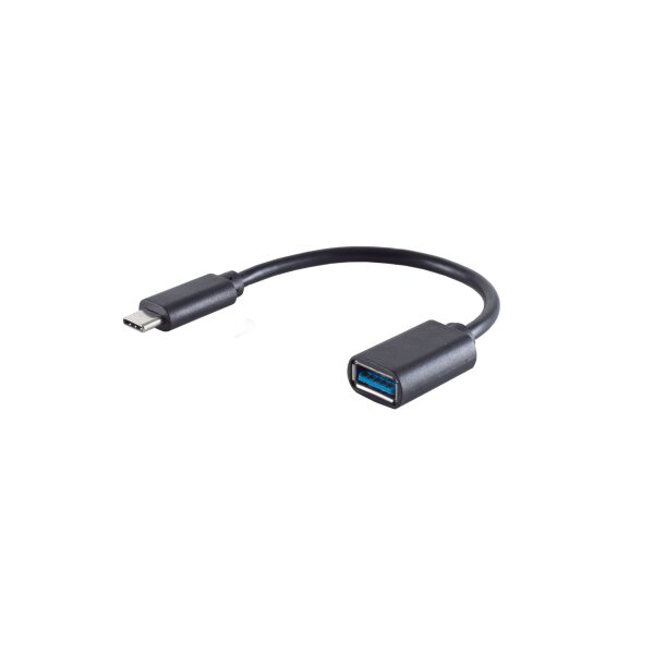 shiverpeaks®--Adapter, USB 3.0 Typ C Stecker auf USB A Buchse, OTG