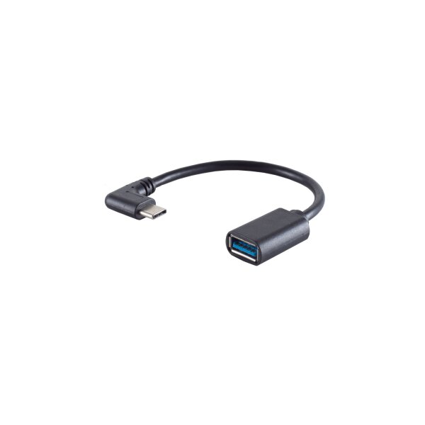 shiverpeaks®--Adapter, USB 3.0 Typ C Stecker auf USB A Buchse, 90°, OTG