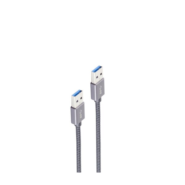 shiverpeaks®--USB A-A Kabel--USB-A Verbindungskabel, 3.2 Gen 2, Pro, 0,5m