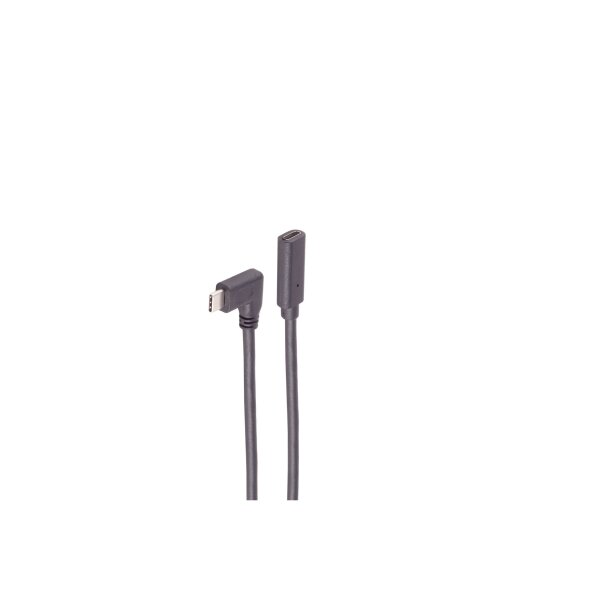 shiverpeaks®--USB-C Verlängerungskabel, 3.2 Gen 2x2, 90°, 0,5m