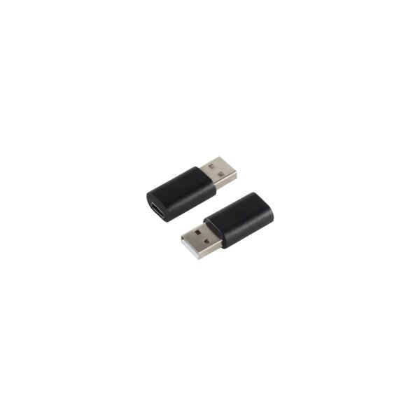 shiverpeaks®--Adapter, USB 2.0 A Stecker auf USB 3.1 Typ C Buchse, schwarz