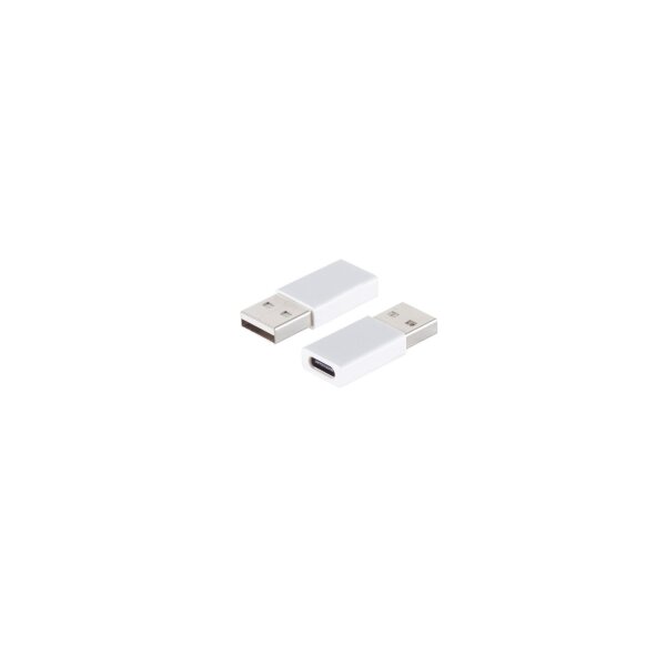 shiverpeaks®--Adapter, USB 2.0 A Stecker auf USB 3.1 Typ C Buchse, weiß