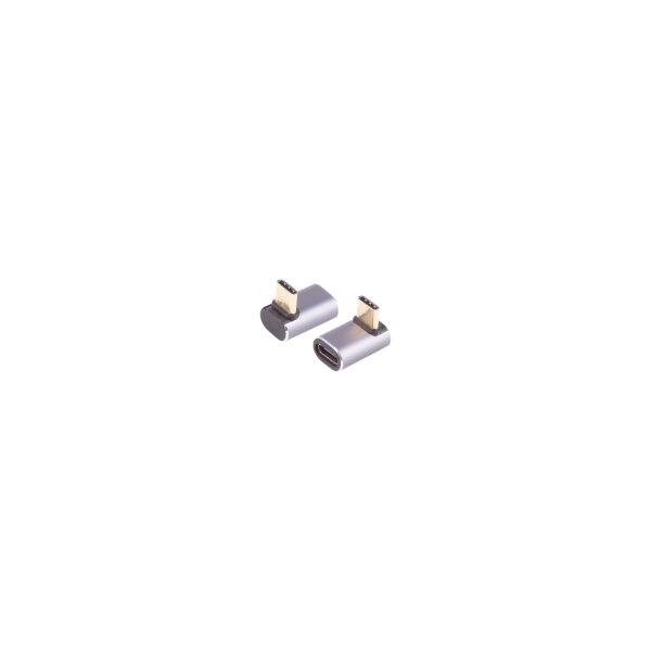 shiverpeaks®--USB-C Adapter, 4.0, 90° Winkel oben/unten