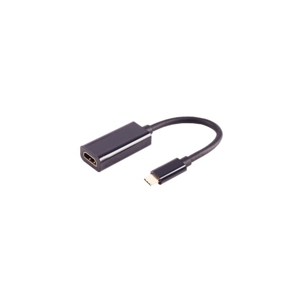 shiverpeaks®--Adapter, USB Typ C-Stecker auf HDMI-A Buchse, 8K60Hz, schwarz