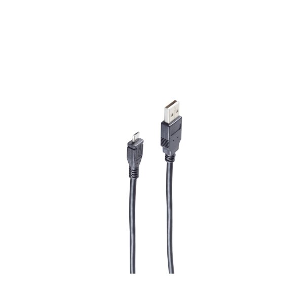 shiverpeaks®--USB-Micro Kabel, USB-A-Stecker auf USB-B MICRO Stecker, USB 2.0, KUPFER 3,0m