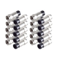 shiverpeaks®--Stecker-SET, 10x F-Kompressionstecker...