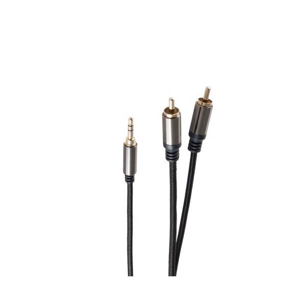 shiverpeaks®--Audio Adapterkabel, 3,5mm Stecker auf 2 x Cinch (RCA) Stecker, stereo, 0,5m