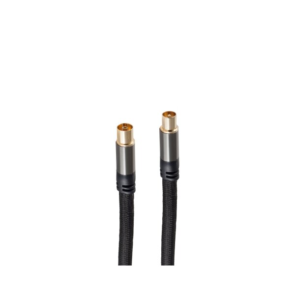 shiverpeaks®--Antennen-/ Koaxkabel, IEC (Koax) Stecker auf IEC (Koax) Stecker, 1,0m