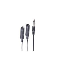 shiverpeaks®--Adapter, Klinkenstecker 3-pol. 6,3mm...