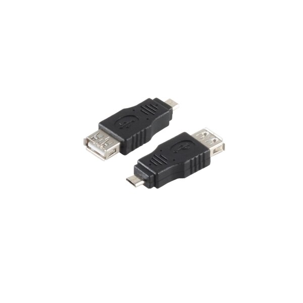 shiverpeaks®--USB-OTG (On-the-go) Adapter, Micro-B Stecker auf A-Buchse 2.0