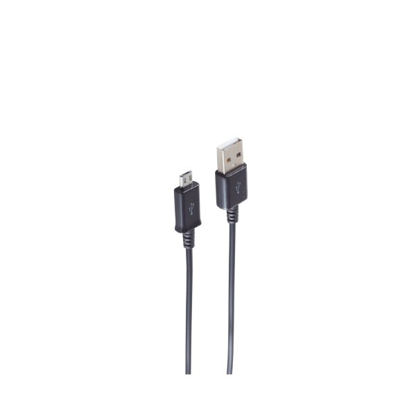 shiverpeaks®--USB-A-Stecker auf USB-B Micro Stecker, schwarz, 1,0m